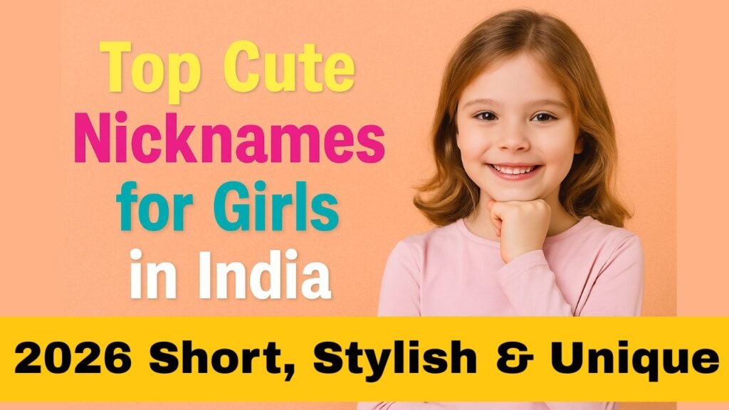 cute nicknames for girls in India, stylish nicknames for girls, modern Indian girl nicknames, short girl nicknames, trending girl nicknames 2026, Indian baby names, adorable girl nicknames India, unique Indian nicknames for girls, nickname ideas for baby girls, cute pet names for girls