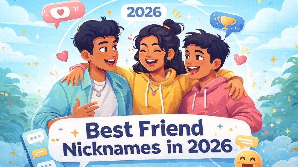 Best Friend Nicknames in 2026, cute best friend nicknames, funny nicknames for friends, stylish nicknames for bestie, Indian nicknames for friends, unique nicknames, trendy bff nicknames, best girl best friend nicknames, boy best friend nicknames, friendship nicknames 2026